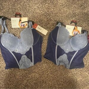 2 Lia Bustier Lightly Padded Bra Size Small